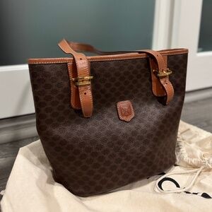 [VINTAGE] CELINE MACADAM TOTE BAG